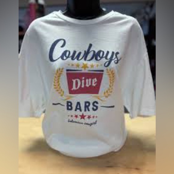 Bohemian Cowgirl cropped raw hem t shirt size large EUC - Picture 1 of 3